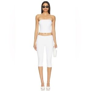 Women's White Cropped Ponte Pants - Sleek Ankle & Cropped